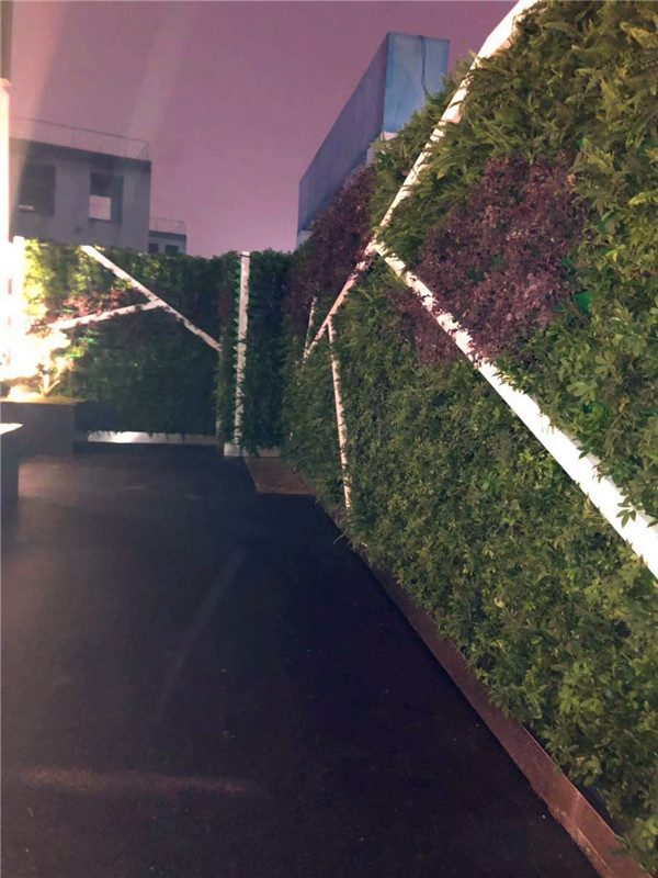營銷中心植物墻圍擋